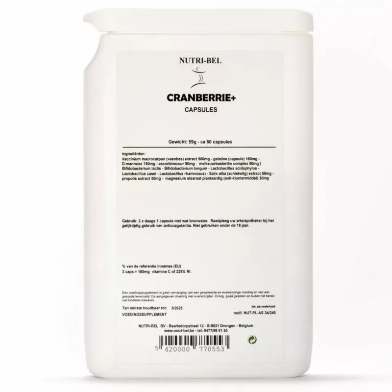 Cranberrie supplement nutri-bel