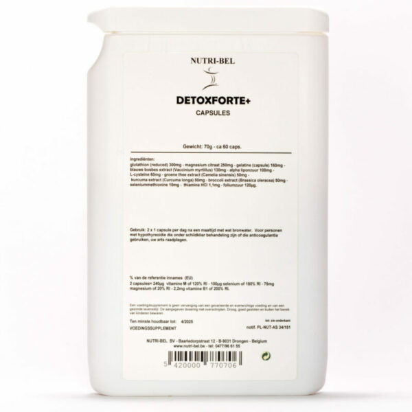 Detoxforte+ supplement nutri-bel