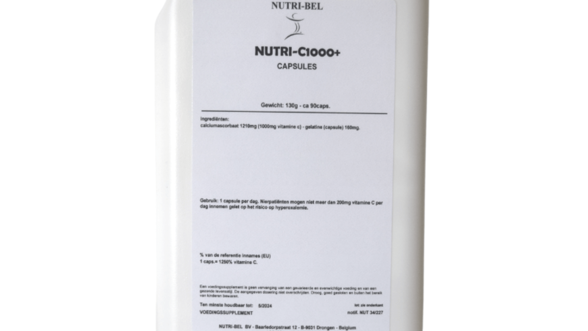 Nutri-C1000+ (90caps) - Nutri-Bel en natuurlijke cosmetica