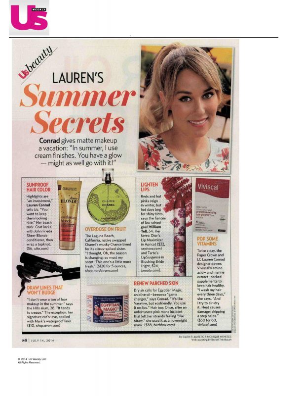 Lauren Conrad is fan van Egyptian magic crème